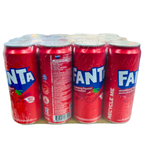 Fanta Strawberry Can Drink - Carton 12x320ml