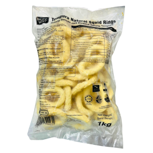 Pacific West Tempura Natural Squid Rings 1kg